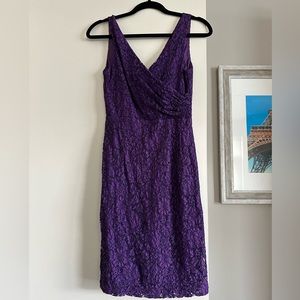 Purple lace dress